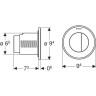 Кнопка смыва для унитаза GEBERIT TYPE 10 116,057.KK.1